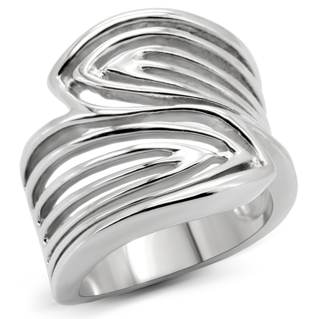 JCE153 High polished (no plating) Stainless Steel Ring with No Stone
