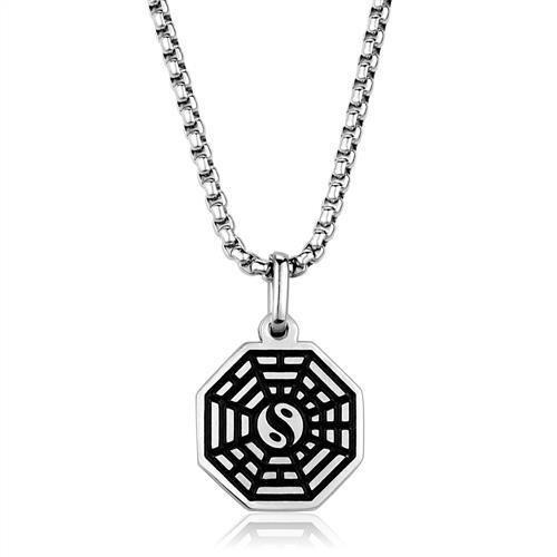 JCE1981 High polished (no plating) Stainless Steel Necklace with No Stone